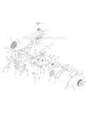 Drive Assembly Diagram and Parts List for 31A-2M1A752 2008 Yard Machines Snow Blower